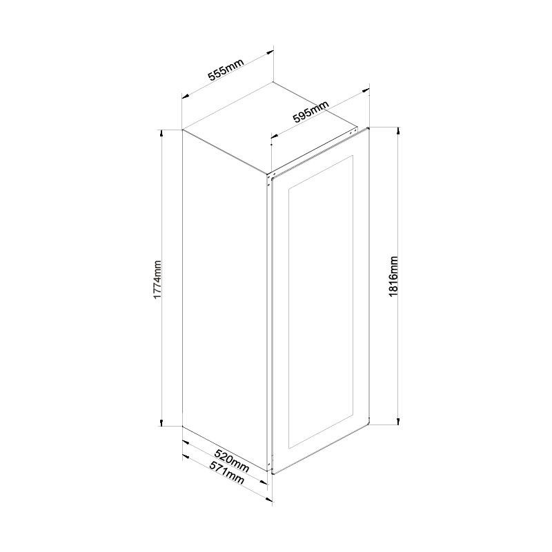 Tủ bảo quản rượu vang lắp âm Malloca MWC-95BI