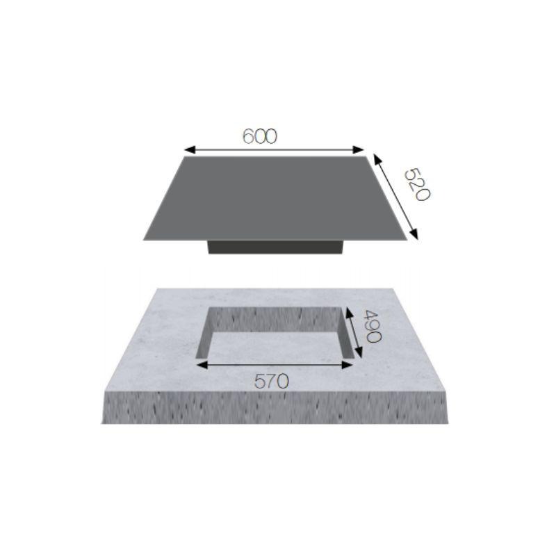 Kích thước Bếp từ thông minh 3 vùng nấu EGO KAFF KF-SQ38IH