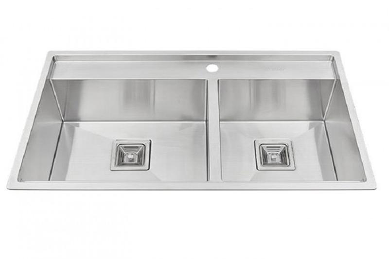 Chậu rửa bát âm inox 2 hố KAFF KF-HMS9050 9