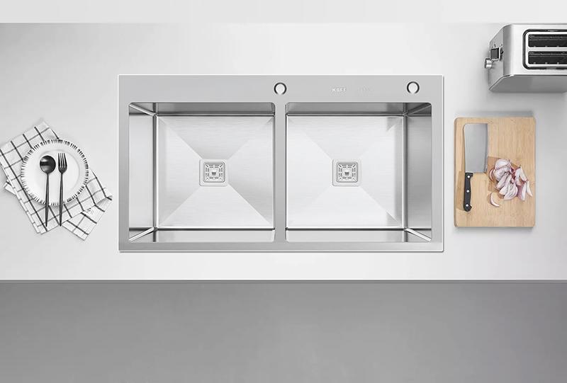 Chậu rửa bát inox 2 hố KAFF KF-HMS8245/ KF-GMS8245 7