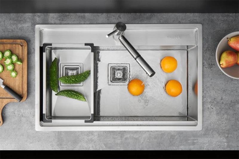 Chậu rửa bát Inox âm 1 hộc KAFF KF-HM6045 5