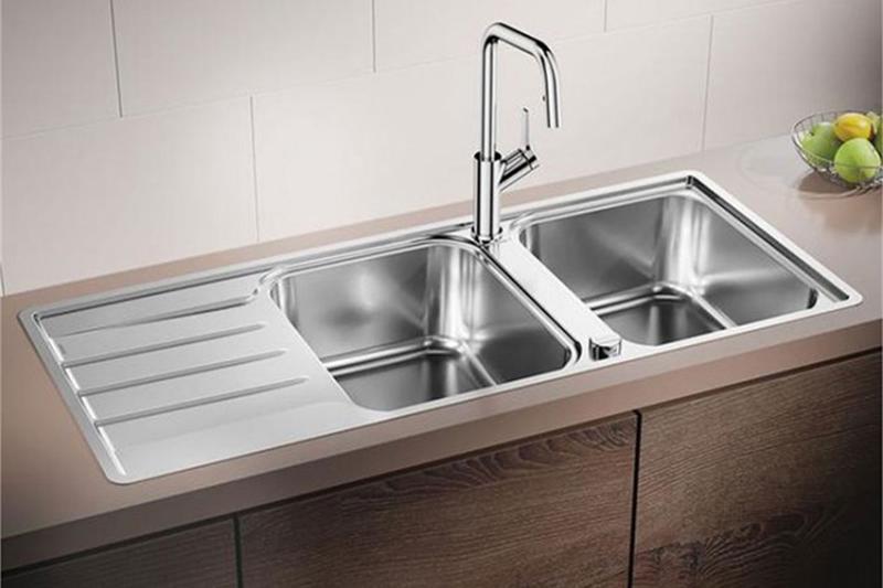 Chậu rửa chén inox 2 hố cân KAFF KF-P10046 6