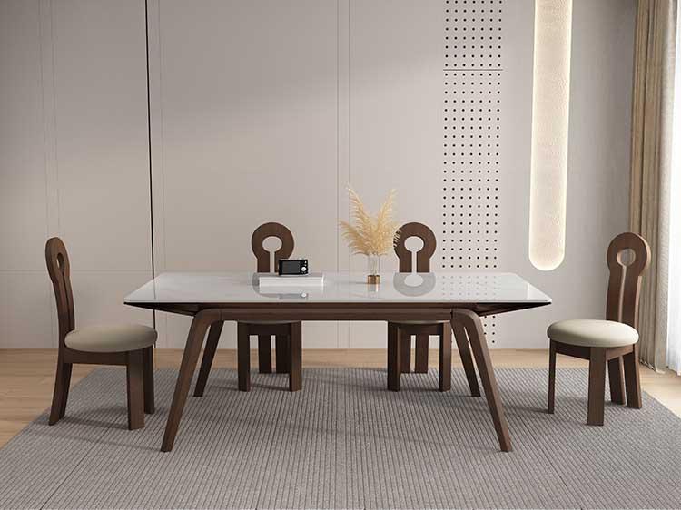 Ghế ăn bằng gỗ tự nhiên lưng tựa kiểu Pháp GH850A 5