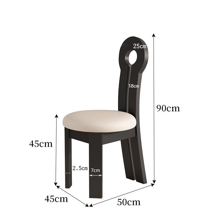 Ghế ăn bằng gỗ tự nhiên lưng tựa kiểu Pháp GH850B 5