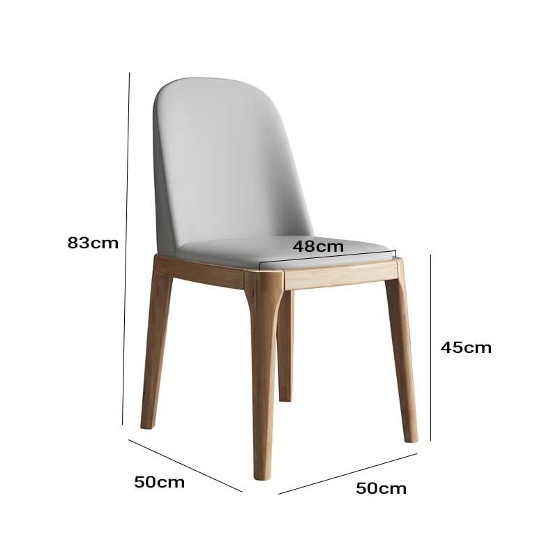 Ghế ăn gỗ đệm da cao cấp kiểu Bắc Âu cho nhà hàng GH8437 9