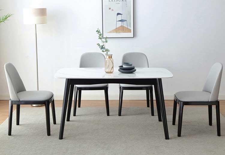 Ghế ăn gỗ đệm da cao cấp kiểu Bắc Âu cho nhà hàng GH8437 7