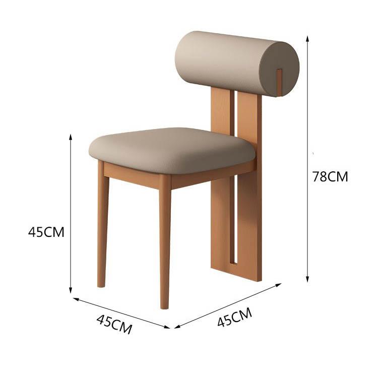 Ghế ăn Hippo Chair đệm da khung gỗ cao cấp GH8431B 8