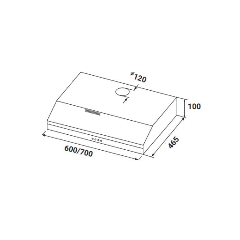 Máy hút mùi cao cấp KAFF KF-SL60KB 1