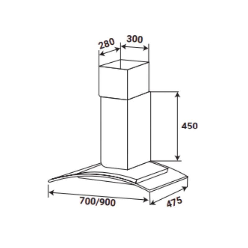 Máy hút mùi kính sang trọng KAFF KF-GB706 (1)