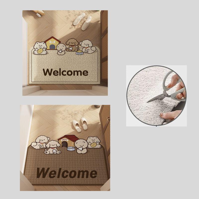 Thảm lót cửa ra vào hình Puppy Home dễ thương TJT8339 (5)
