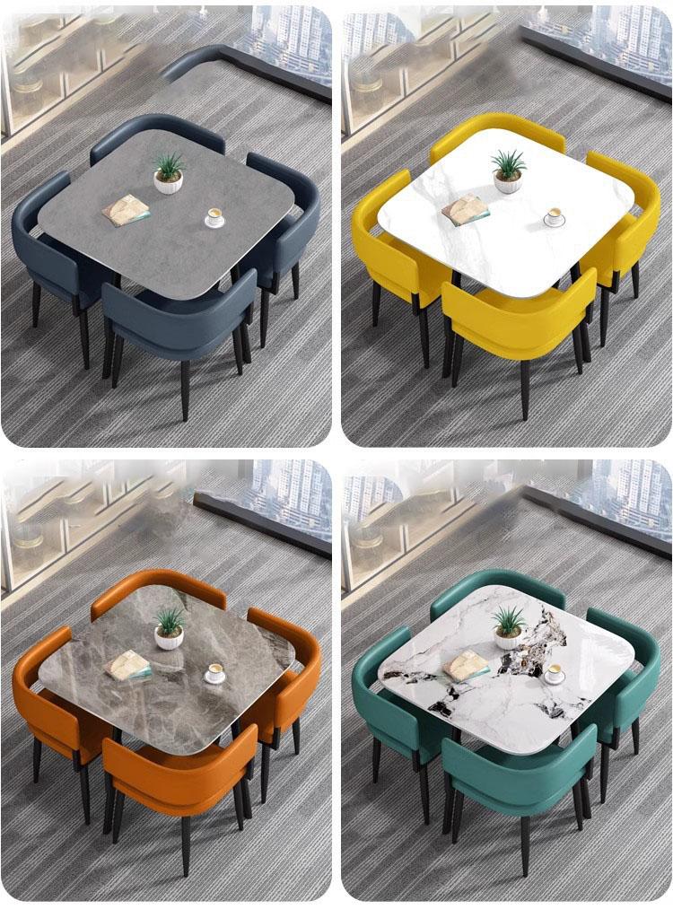 Bộ bàn ghế ăn gia đình vuông nhỏ gọn JIN010 9