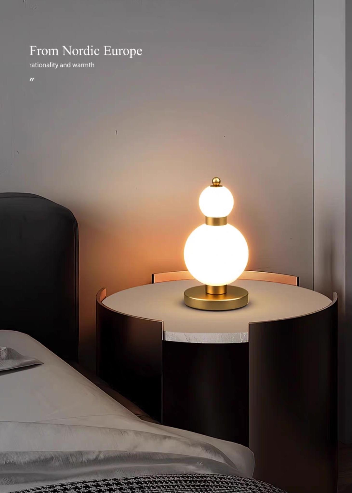 Đèn bàn bằng đồng dáng hồ lô độc đáo ZHM728 9