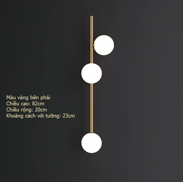 Đèn gắn tường bằng đồng dải dài hình hạt đậu kiểu Bắc Âu ZHM411 13