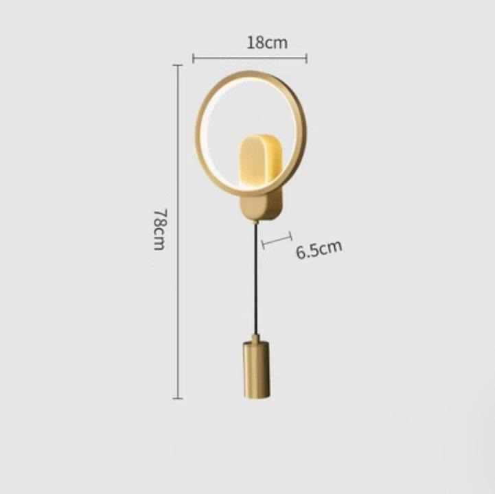 Đèn gắn tường bằng đồng sang trọng Bắc Âu MLU566 7