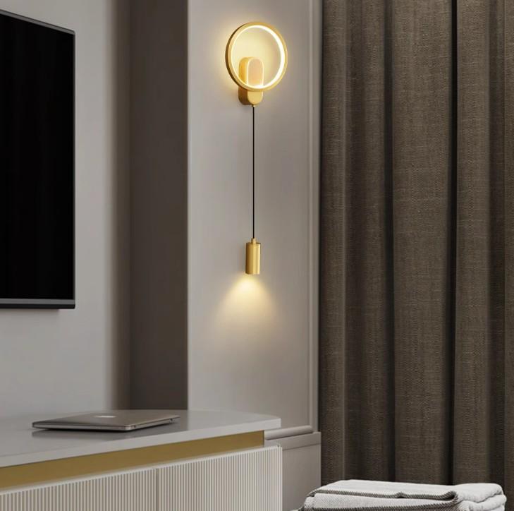 Đèn gắn tường bằng đồng sang trọng Bắc Âu MLU566 10