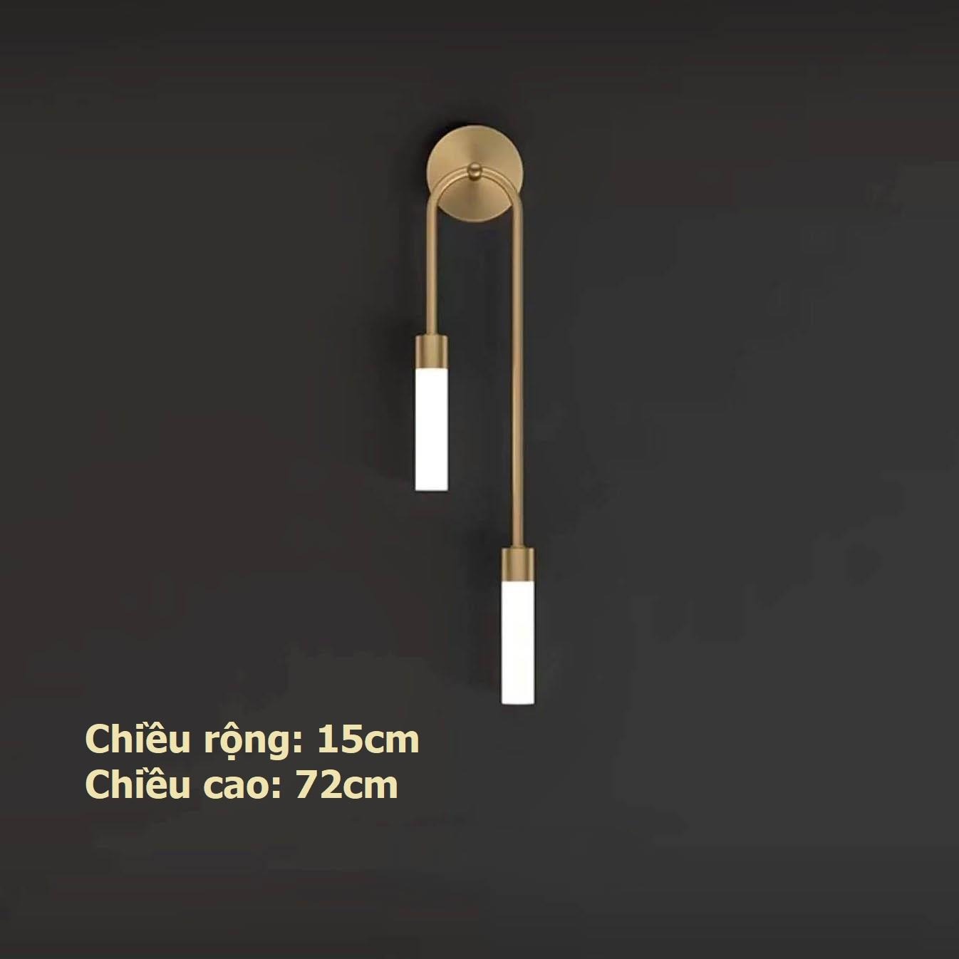 Đèn gắn tường đầu giường bằng đồng sang trọng Bắc Âu ZHM250 9