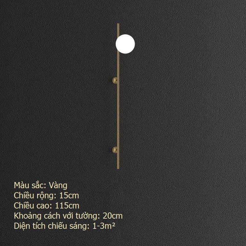 Đèn gắn tường đầu giường thủy tinh hình cầu Bắc Âu ZHM440 10