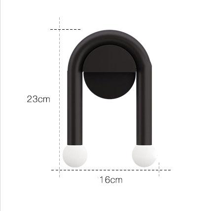 Đèn gắn tường hình chữ U ngược sáng tạo MLU444 7