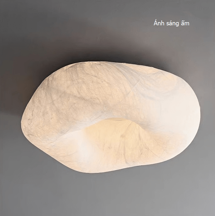 Đèn ốp trần lụa tơ tằm hình bánh donut kiểu Nhật Bản DG268 17
