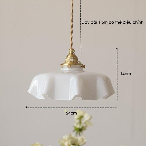 Đèn thả trần thủy tinh nhiều màu kiểu Pháp cổ điển DG875 17