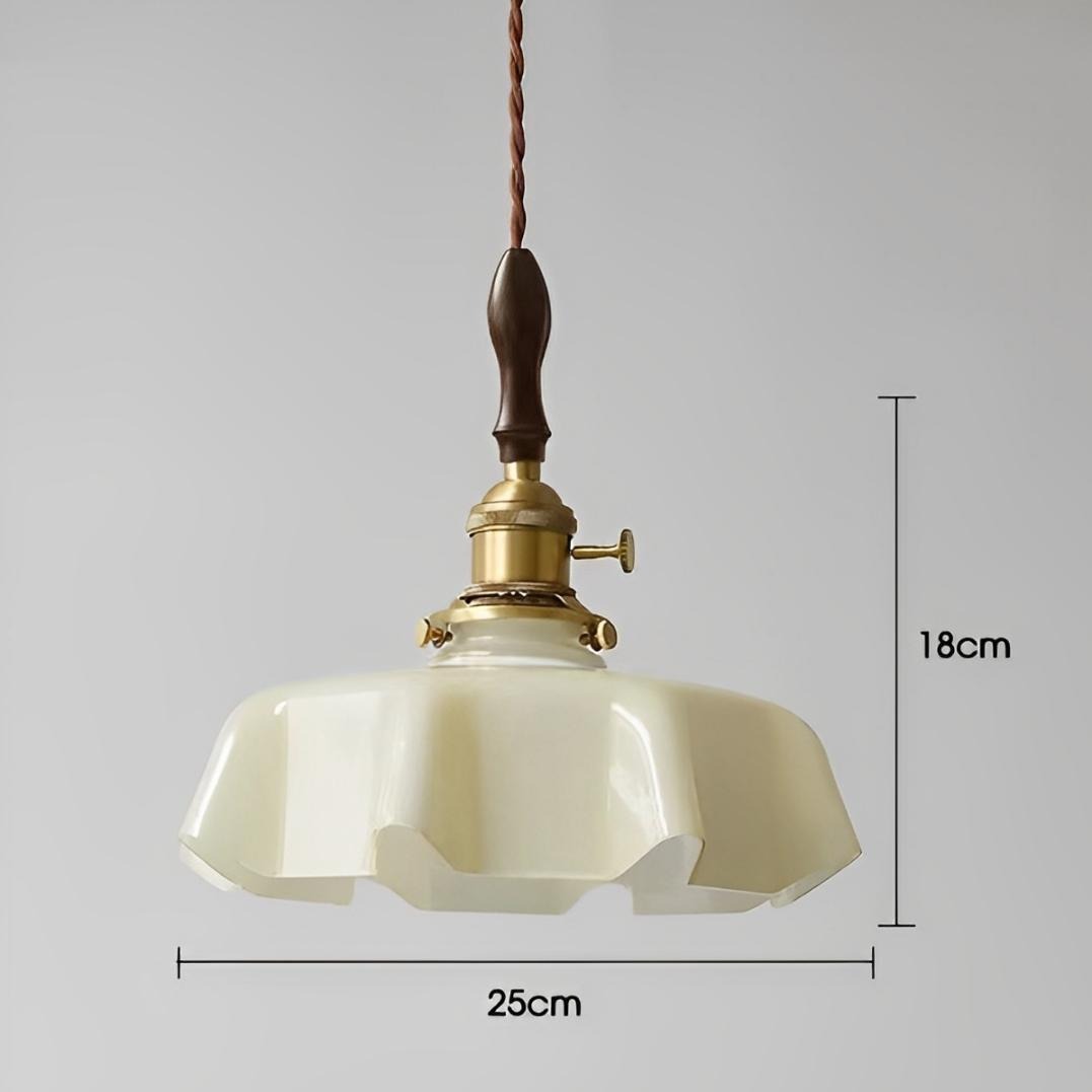 Đèn thả trần thủy tinh nhiều màu kiểu Pháp cổ điển DG875 18