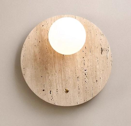 Đèn tường đá cẩm thạch phong cách Wabi Sabi MLU231 9