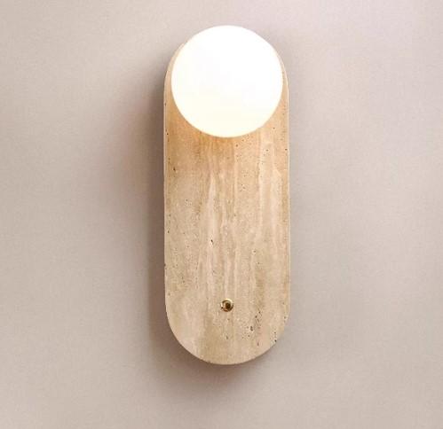 Đèn tường đá cẩm thạch phong cách Wabi Sabi MLU231 8