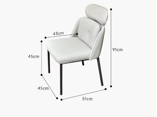 Ghế ăn bọc da cao cấp kiểu Ý sang trọng JG8114(6)