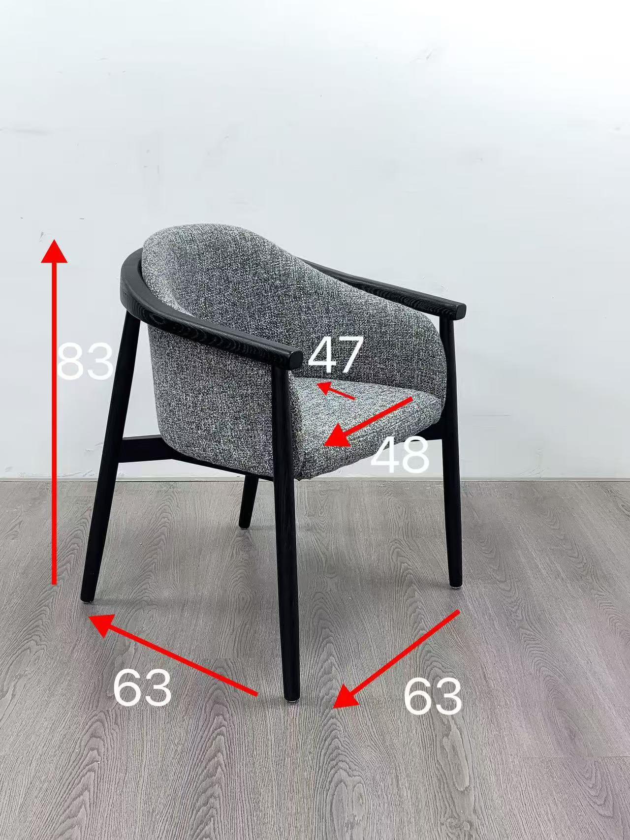 Ghế ăn gỗ nguyên khối hiện đại kiểu Mỹ SHM892 11