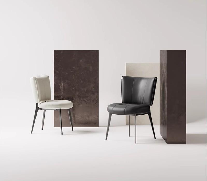 Ghế bàn ăn gia đình bọc da tối giản phong cách Ý SHM863 8