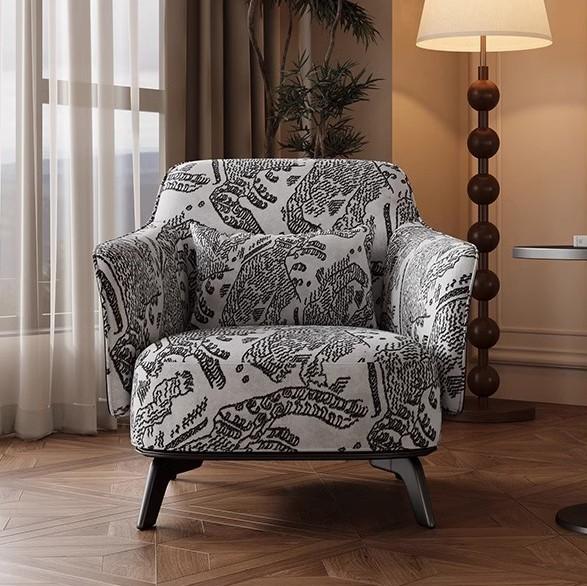Ghế bành bọc vải nhung retro sang trọng kiểu Pháp SAB285 16