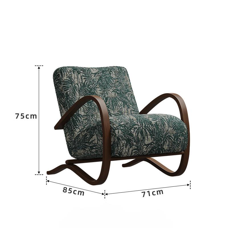 Ghế bành chân quỳ thư giãn đọc sách kiểu Bắc Âu SAB133 16