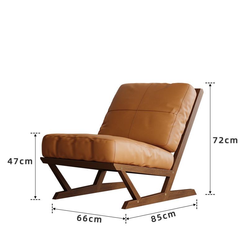 Ghế Sofa đơn bọc da khung gỗ thư giãn đọc sách SAB762 14