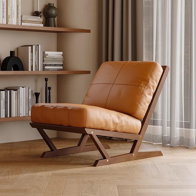 Ghế Sofa đơn bọc da khung gỗ thư giãn đọc sách SAB762 7