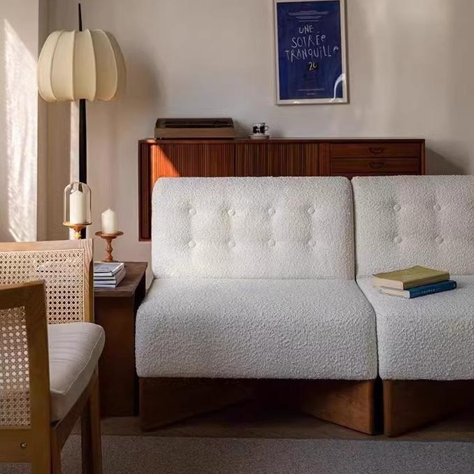 Ghế sofa lười vải giả lông cừu hiện đại Bắc Âu FAD757 6
