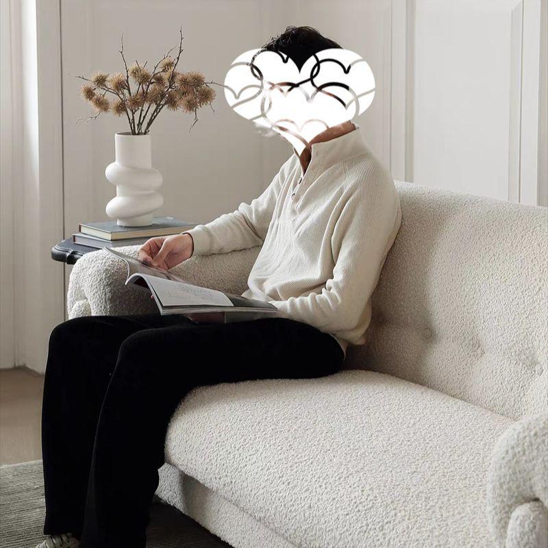 Ghế sofa phòng khách vải giả lông cừu hiện đại FAD8515 (2)