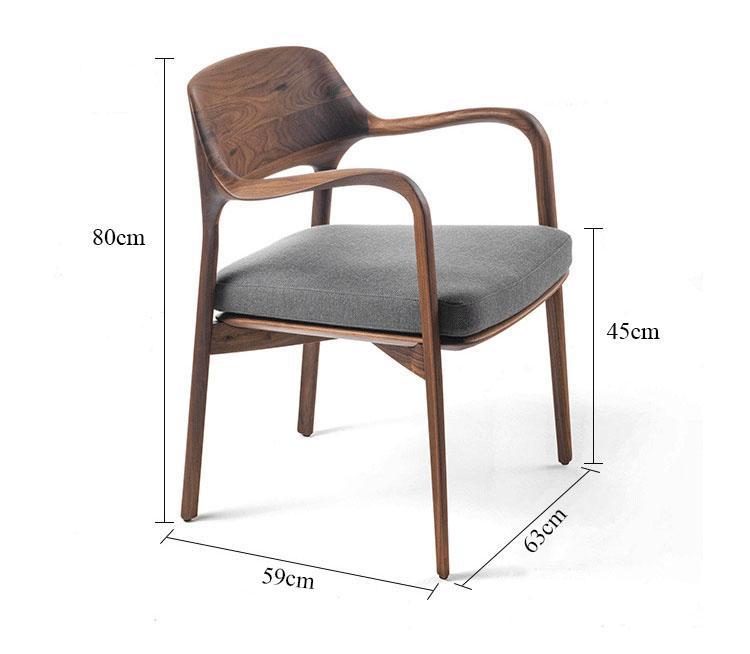 Ghế gỗ tần bì kiểu Bắc Âu tinh tế hiện đại JIN830 9