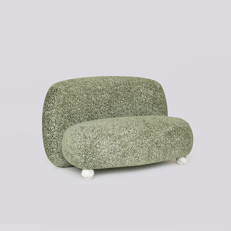 Sofa đôi thư giãn chân tròn kiểu Bắc Âu FAD474 6