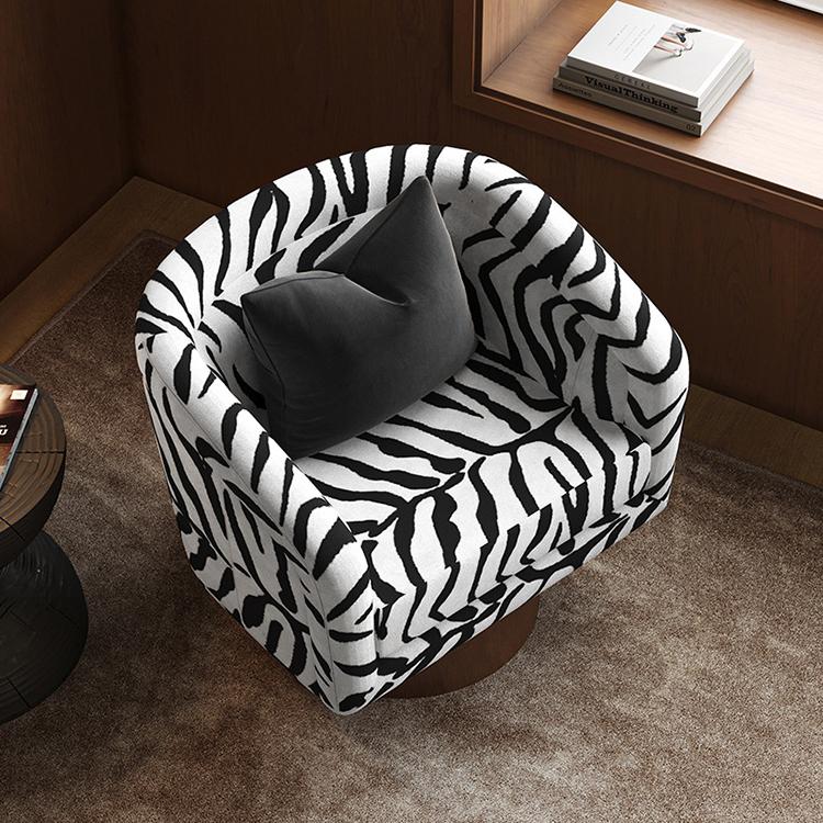 Sofa đơn bạch hổ chân xoay kiểu Pháp SAB944 8