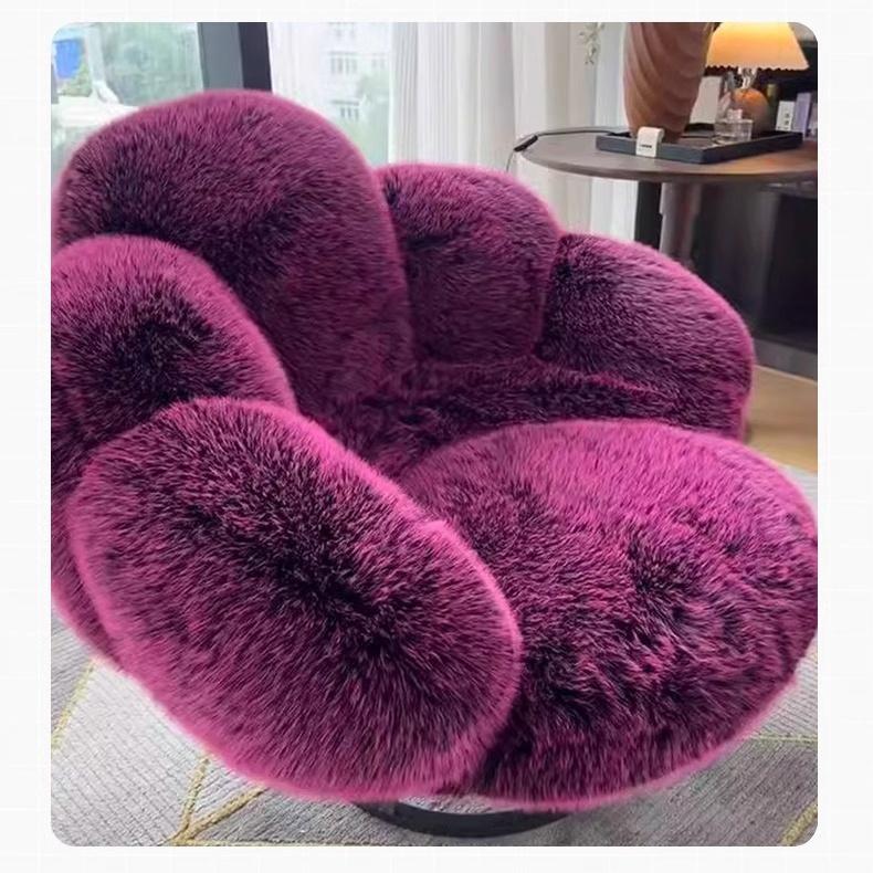 Armchair chân gấu lông mềm decor không gian FAD951 9