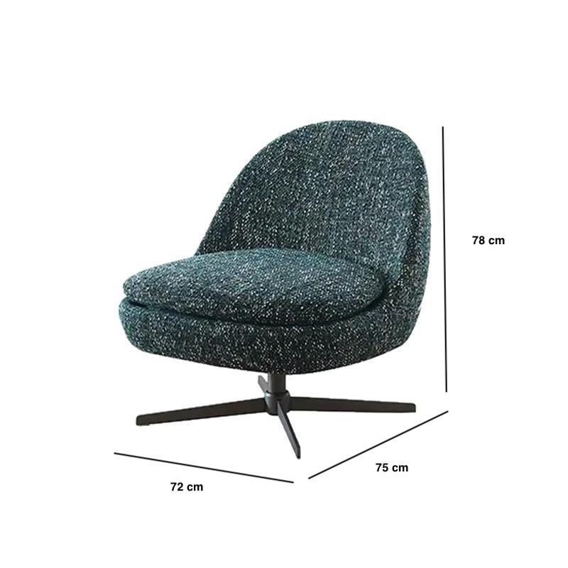 Sofa đơn chân xoay bọc vải phong cách Italia FAD893 12
