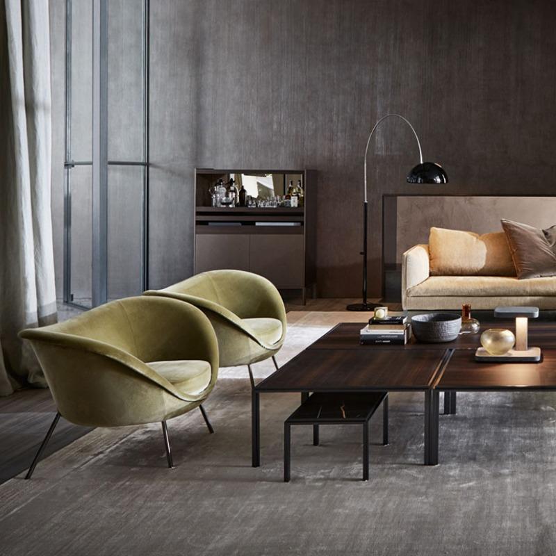 Sofa đơn tựa lưng sang trọng decor showroom FAD343 7