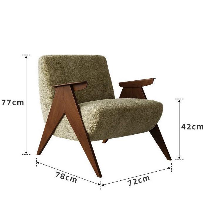 Sofa đơn vải Chenille Wabi-Sabi thiết kế Tây Ban Nha SAB870 11