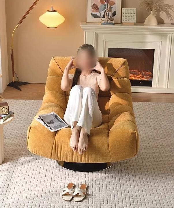 Sofa lười chân xoay vải chenille phong cách Bắc Âu FAD875 15