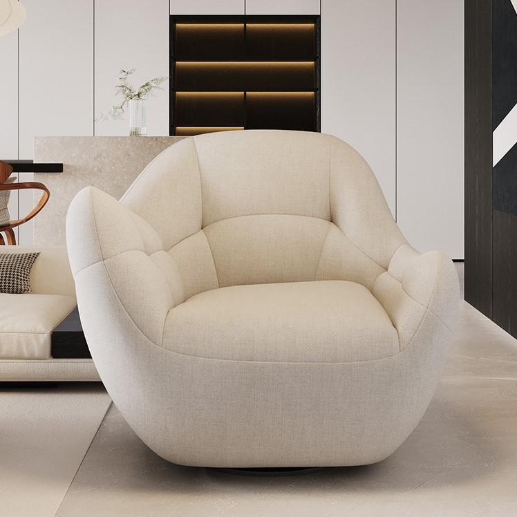 Sofa lười chân xoay vải lanh kiểu Italian sang trọng FAD271 17