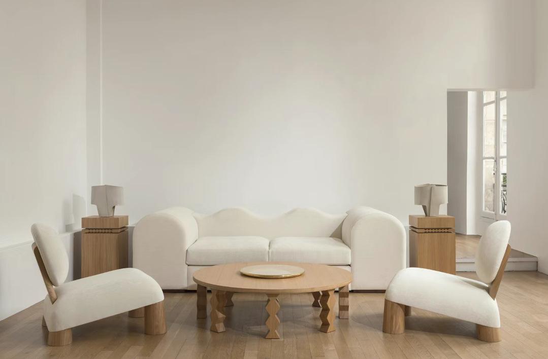 Sofa đơn phong cách Wabi sabi thư giãn sang trọng FAD811 1