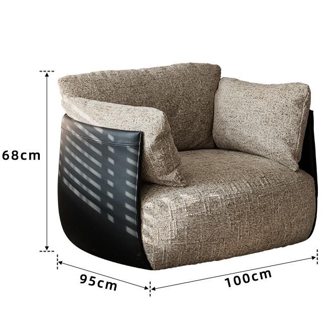 Sofa lười thư giãn bọc vải phòng khách kiểu Bắc Âu SAB529 12