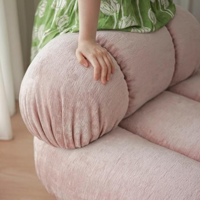 Sofa lười thư giãn vải nhung decor hình bông hoa FAD612 18