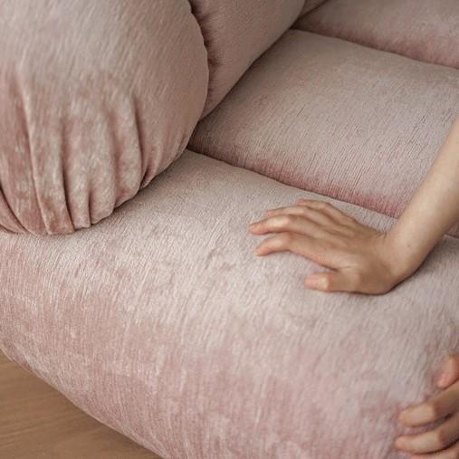 Sofa lười thư giãn vải nhung decor hình bông hoa FAD612 17