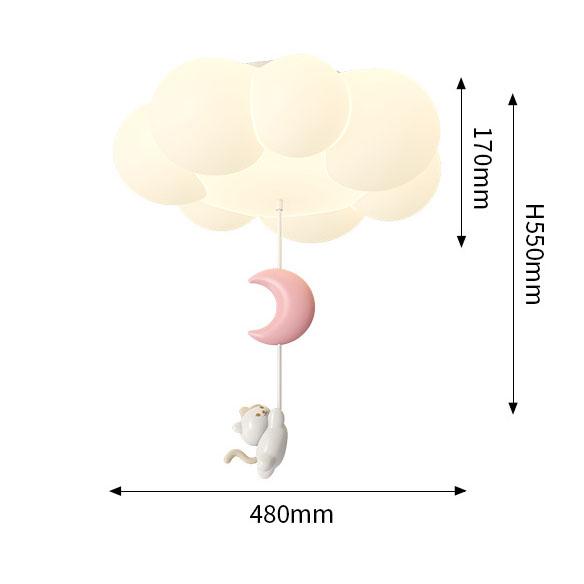Đèn phòng ngủ decor đám mây phong cách hoạt hình DG261 16